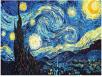 Алмазная вышивка мозаика Ван Гог "Звездное небо" 30 на 40 см