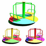 Гойдалка Карусель Лавка. Карусель + сидіння. Розмір 1200х1200х1100. Колір на вибір., фото 3