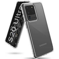 Чехол Samsung Galaxy S20 Ultra, Ringke Fusion, прозрачный, кейс-накладка на самсунг с20 ультра