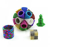 Магнитный конструктор головоломка Неокуб / NeoCube 216 шариков по 5 мм, цвет радуга, отличный товар