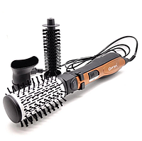 Стайлер - фен для волос Gemei GM 4828, мощность 1000W, 3 насадки, фен бытовой, фен парикмахерский, отличный