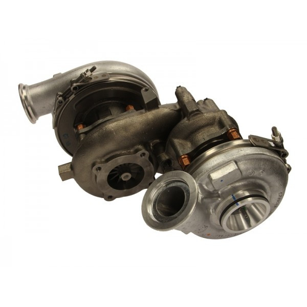 Відновлена турбіна MAN Truck Bi-Turbo, бі турбо 4.6D BorgWarner R2S 11509880012 + 12649880072
