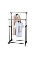 Телескопическая стойка-вешалка для одежды и обуви - Double Pole Clothes Horse 160х92см, отличный товар