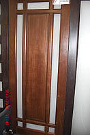 Двері кімнатні деревяні вільха зі склом
