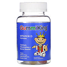 Вітамін Д3 для дітей, 60 жувальних мармеладок GummiKing,