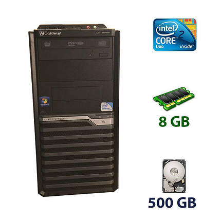 Acer Gateway DT30 Tower / Intel Core 2 Duo E7500 (2 ядра по 2.93 GHz) / 8 GB DDR3 / 500 GB HDD / nVidia, фото 1