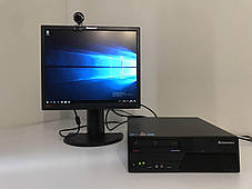 Lenovo M58 SFF / Intel Core 2 Duo E8400 (2 ядра по 3.0 GHz) / 8 GB DDR3 / 500 GB HDD + NEC/Acer/Samsung/Lenovo Black / 19" (1280x1024), фото 3