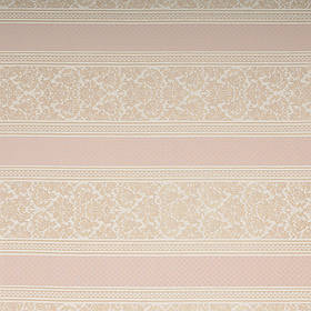 Тканина для оббивки меблів шеніл з візерунком в смугу Регент (Regent) білого кольору