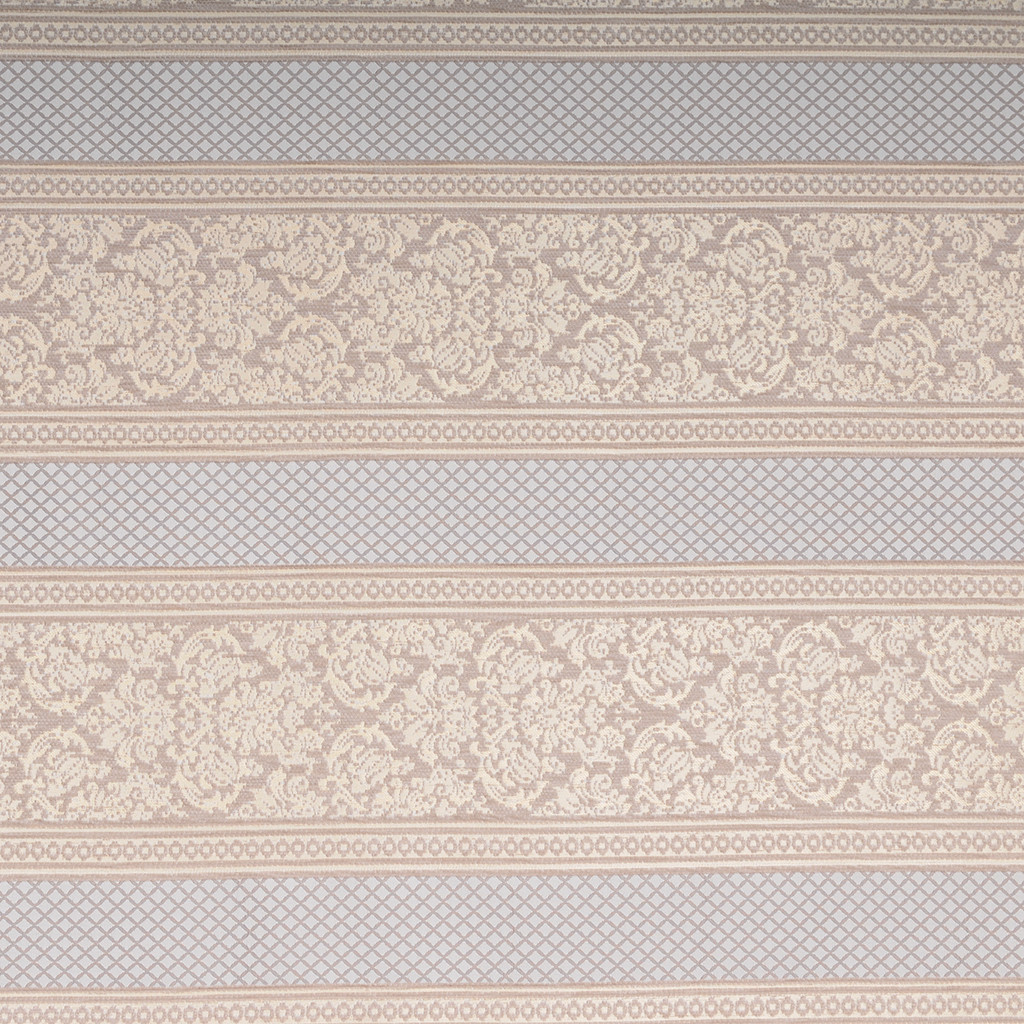 Тканина для оббивки меблів шеніл з візерунком в смугу Регент (Regent) бежевого кольору