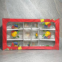 Набір 6 склянок і 6 чарок ОСЗ Едельвейс з фруктовим декором (8261), фото 3