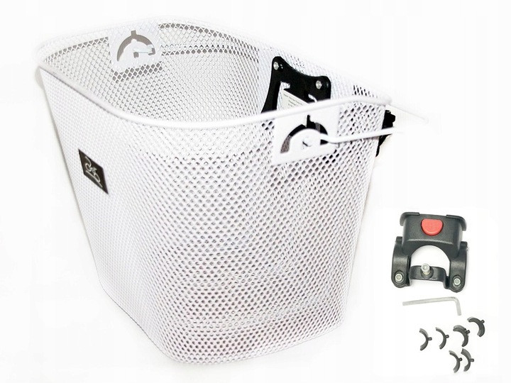 Уцінка!!! Кошик на "клік" металевий білий НТ-025, фото 1