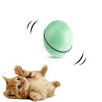 Sundy Іграшка для кішки USB smart м'яч-куль з хаотичним рухом і випромінюваною червоною точкою Зелений