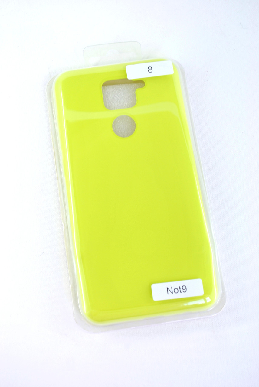 Чохол для телефону Xiaomi Redmi Note 9 Silicone Original FULL No8 Yellow (4you)