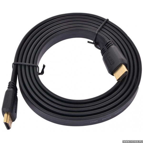 Кабель Cablexprert CC-HDMI4L-1M (HDMI V1.4, позолочений.коннект., папа/папа, 1м, чорний)