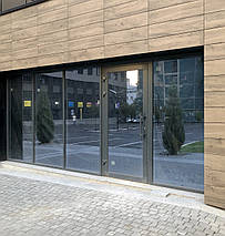 Фасадне скління будівель алюмінієвою системою ТЕКНО 50 Алюмаш, фото 3