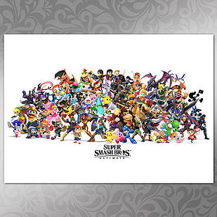 Плакат Super Smash Bros 02