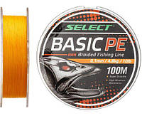 Шнур Select Basic PE 100m (помаранч) 0.18mm 22lb/9.9kg