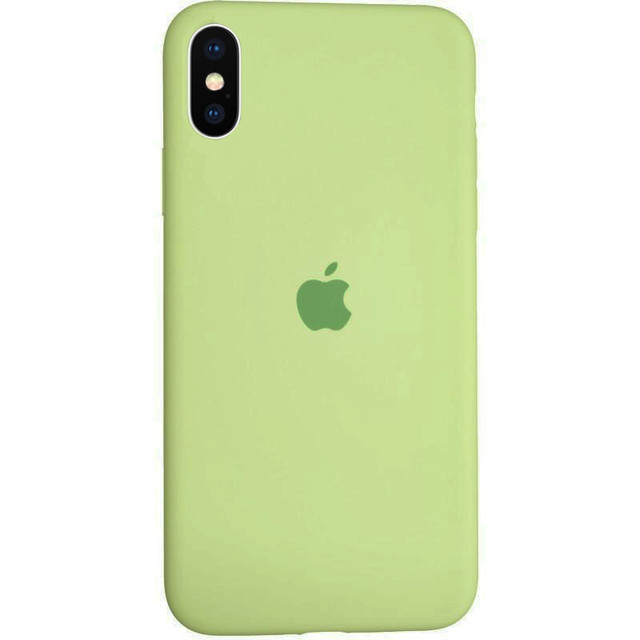 Силиконовый чехол Silicon Case для Iphone X салатовый