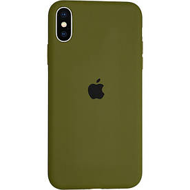Чохол Silicone Case для iPhone XS силіконовий, Pinery Green