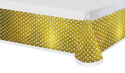 Скатертина поліетиленова горох золото