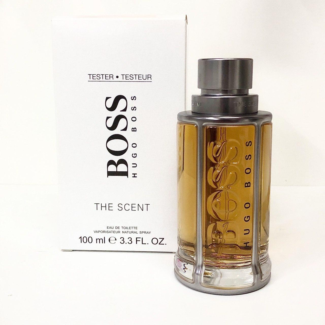 Елітна чоловіча туалетна вода Hugo Boss The Scent 100ml тестер оригінал, пряний деревно-фруктовий аромат