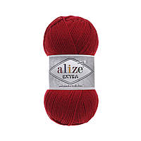 Alize EXTRA (Екстра) № 106 червоний (Пряжа акрилова, нитки для в'язання)