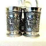 Набір з 2х олов'яних чарок і глечика, фото 4