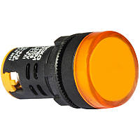 Світлосигнальна арматура АСКО-УКРЕМ AD22-22DS жовта 12V AC/DC (A0140030161)