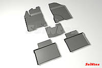 Килимки в салон для LADA Vesta 2015 - гумові, кт-5шт Seintex 87135