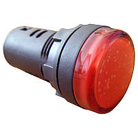 Світлосигнальна арматура АСКО-УКРЕМ AD22-22DS червона 380V AC (A0140030150)