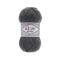 Alize EXTRA (Екстра) № 182 темно-сірий меланж (Пряжа акрилова, нитки для в'язання)