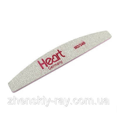 ПИЛКА ДЛЯ НОГТЕЙ HEART 180/240 HALF