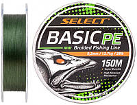 Шнур Select Basic PE 150m (темно-зелений) 0.20mm 28lb/12.7kg