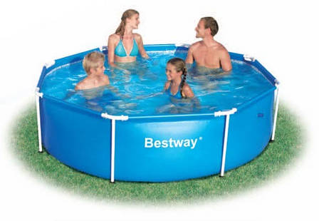 Bestway 56045 - каркасний басейн Steel PRO Frame Pool 244x61 см, фото 2