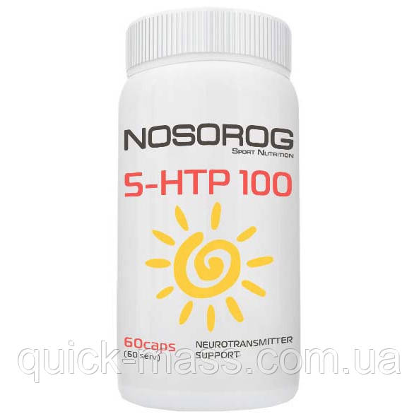 Триптофан Nosorog 5-HTP 100mg 60caps, фото 1
