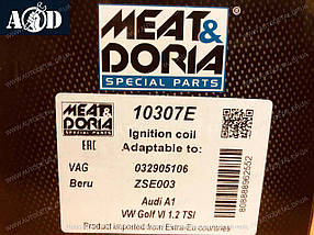 Котушка запалювання Skoda Octavia Tour 1.6/1.8/2.0 1996-->2010 Meat&Doria (Італія) 10307/1, фото 2