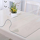 Скатертина м'яке (гнучке, рідке) скло захисна плівка Soft Glass (270х140см х 2.0 мм) Прозора глянсова, фото 8