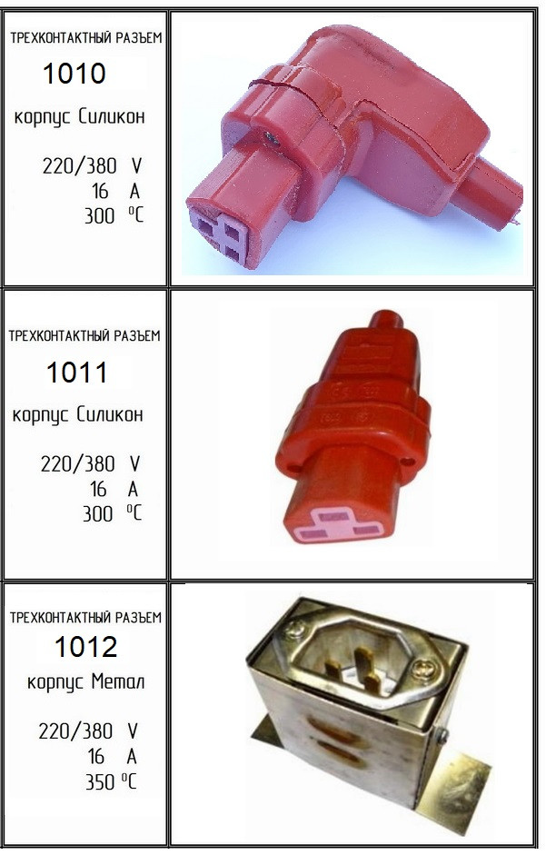 Розміст температурний три контакти 1010-1011-1012 Високотемпературні