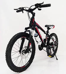 Стильний спортивний велосипед BLAST-S300 27.5", рама 18", чорно-червоний