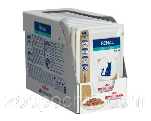 Вологий корм Royal Canin Wet Renal (Роял Канін Ренал) з тунцем для кішок, 85 гр 12 шт.