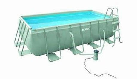 Intex 28350 (54182) - каркасний басейн Ultra Frame Rectangular 400x200x100 см, фото 1