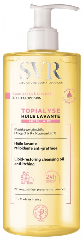 Очищающее мицеллярное масло СВР Топиалис SVR Topialyse Huile Lavante micellaire