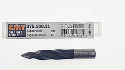 Свердло наскрізне діаметр 10 мм довжина 70 мм праве СМТ 375.100.11 для свердлильно-присадкових станків