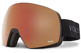 Гірськолижна маска VonZipper Satellite Black 2 Лінзи WildLife Black Fire Chrome / WildLife Yellow