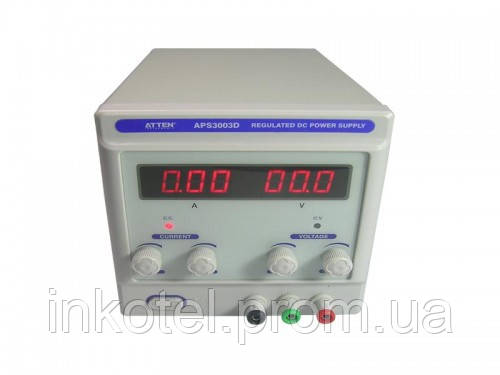 Atten APS3003D Лабораторне джерело живлення (вихідна напруга: 0 - 30, вихідний струм: 0 - 3)
