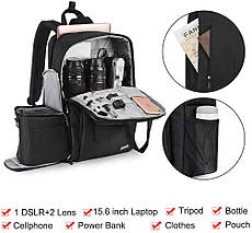 Фоторюкзак, рюкзак для фотоапарата CADEN L5 Pro *чохол в подарунок!!!, фото 2
