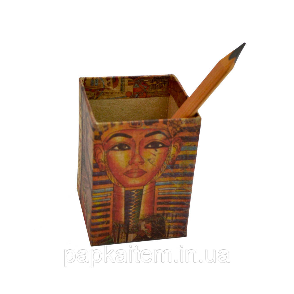 Підставка для канцелярського приладдя, серія ECO, картон, 70х70х100 мм, Єгипет