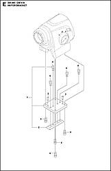 4 ОПОРА ДВІГАТЕЛЯ <unk> DM 400, 2020-02 бурильна машина Husqvarna <unk> алмазне буріння <unk>