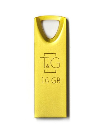 USB флешка Flash Drive 16Gb T&G Metal series TG117GD-16G Gold original, фото 2