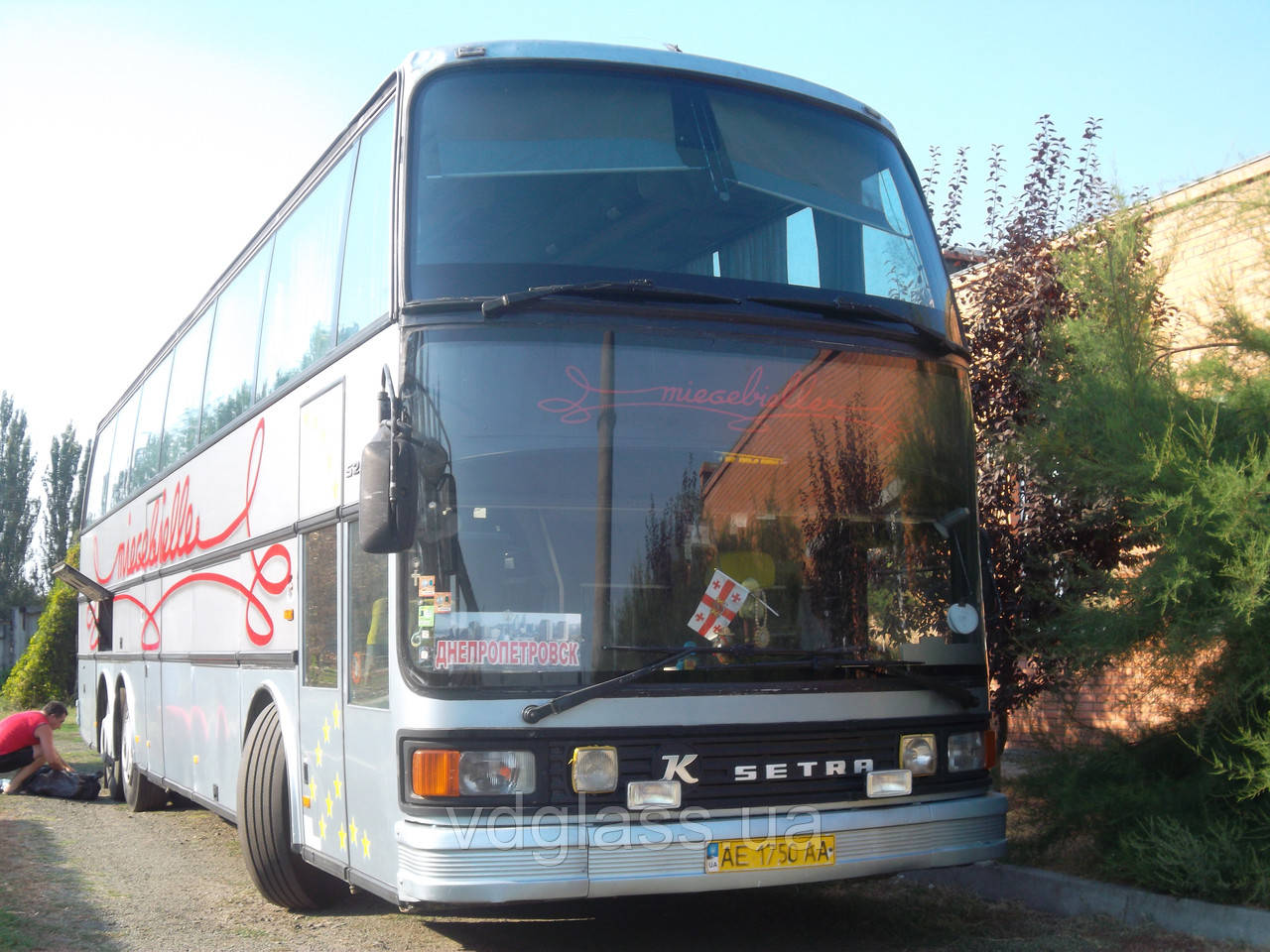 Setra S216, 316 HDS лобове верхнє скло, фото 1